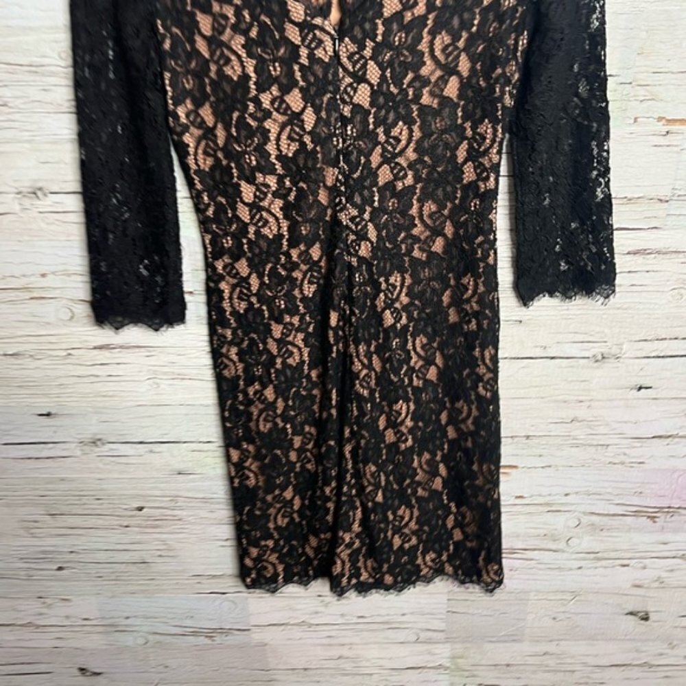 Aritzia Babaton Rafael Lace Sheath Mini Dress black size 2 - Picture 8 of 11